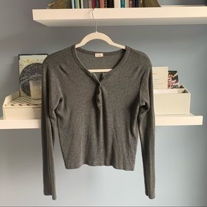Simple Oversized Gray Brandy Melville Sweater